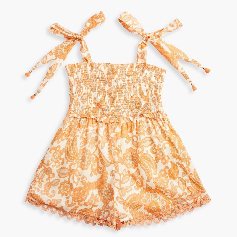 Zimmermann Girls Peggy Floral Playsuit Size 6